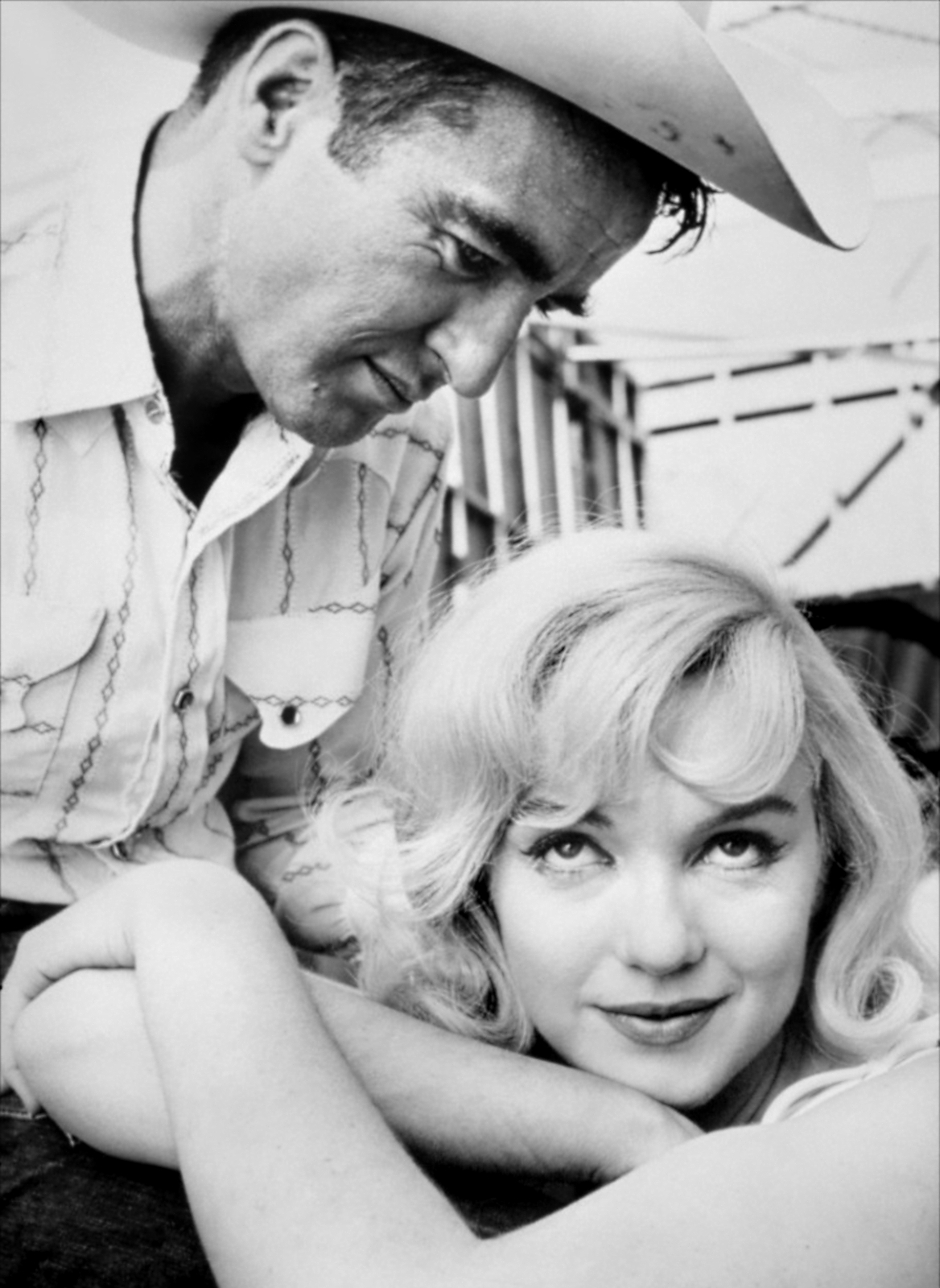 Montgomery Clift with Marilyn Monroe