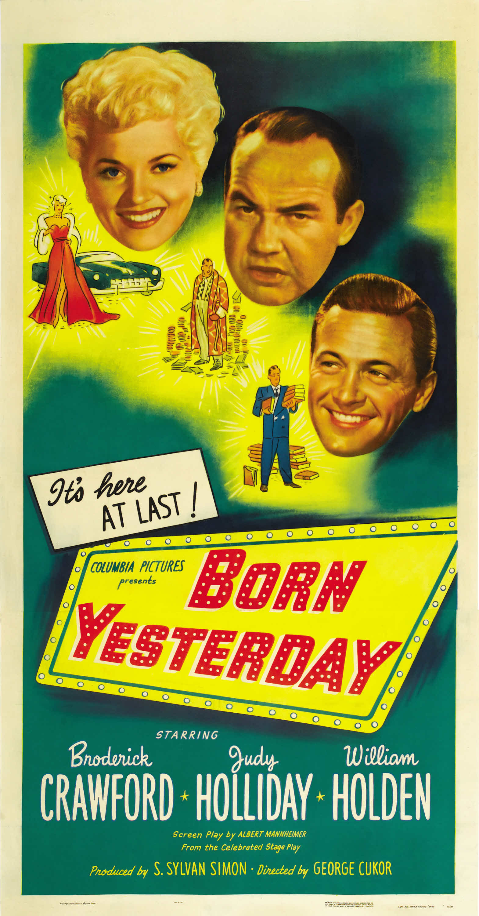 Image result for BORN YESTERDAY 1950 movie