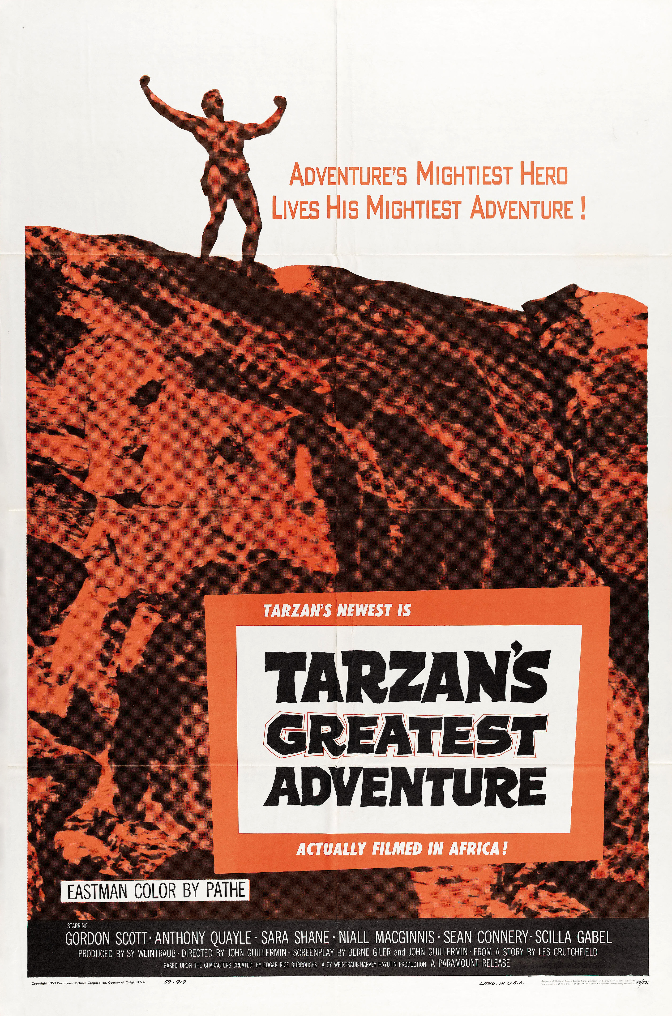 Tarzans Greatest Adventure starring Gordon Scott, Sara