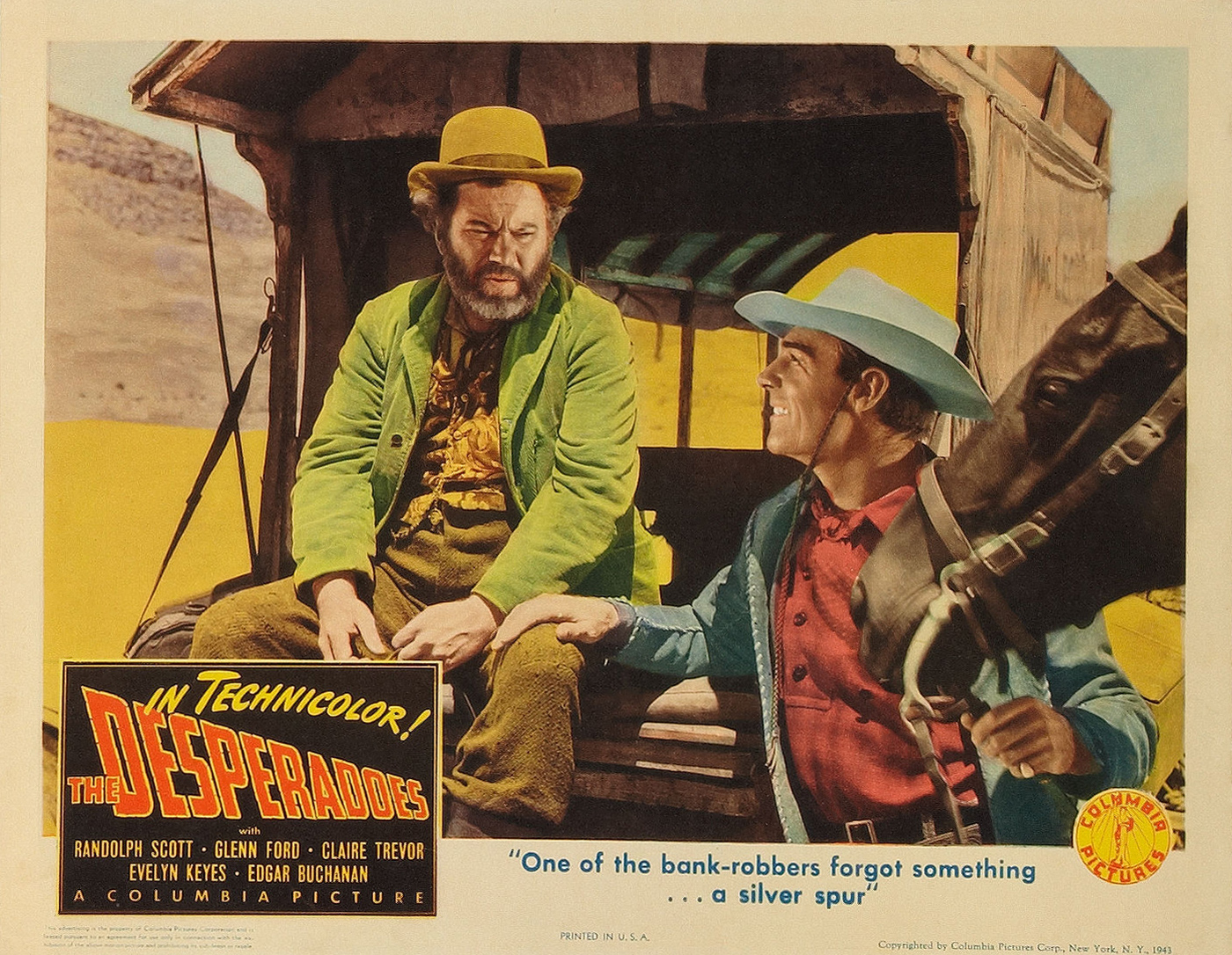  The Desperadoes [DVD] : Randolph Scott, Claire Trevor, Glenn  Ford, Evelyn Keyes, Edgar Buchanan, Guinn Williams, Raymond Walburn, Porter  Hall, Charles Vidor, Harry Brown, Columbia Pictures Corporation: Movies & TV