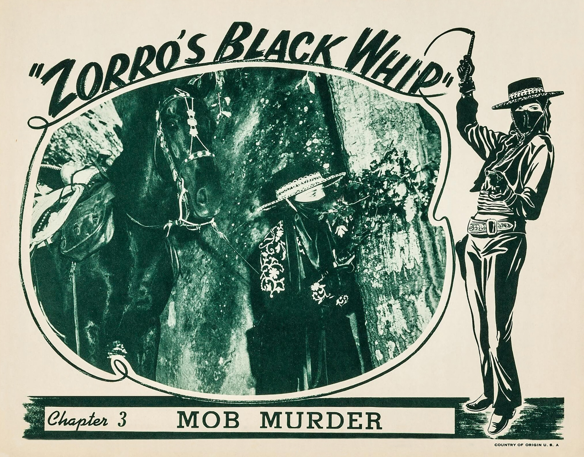 Zorro's Black Whip was made after the popular 20th Century-Fox remake ...